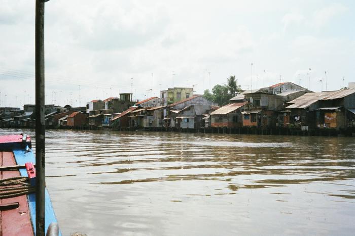 Typical River-side Housing (Mekong River)