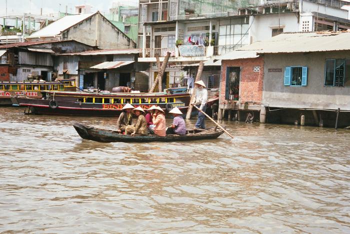 Rice Pickers Going To Work (Mekong River)