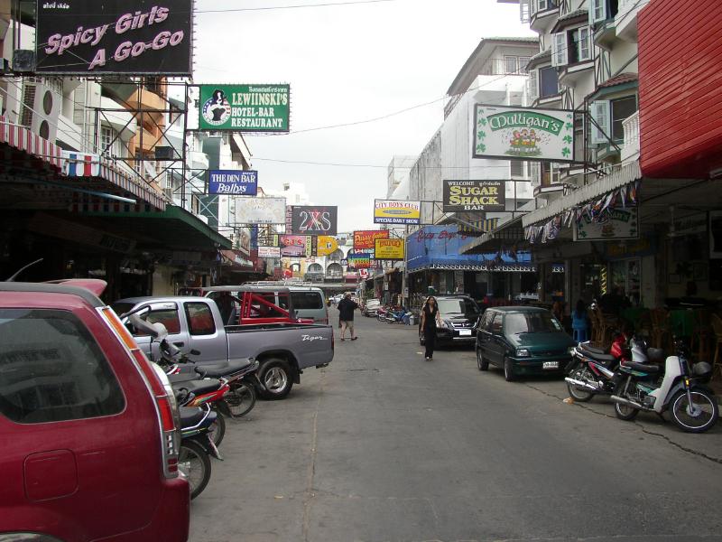 A Typical "Party" Street In Pattaya