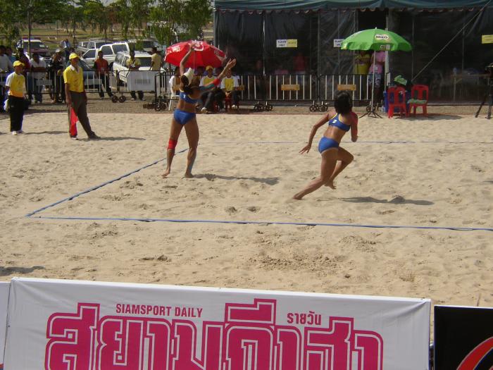 Women's Beach Volleyball At The SEA Games, Korat