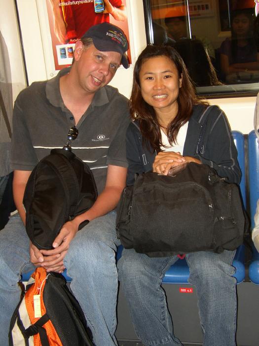 My Friends And I Riding A Train To Hua Hin