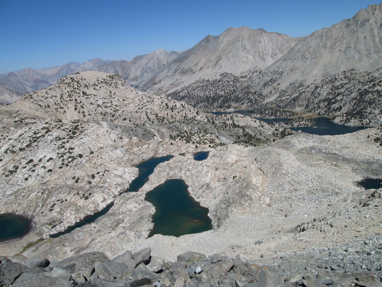 Rae Lakes In The Distance