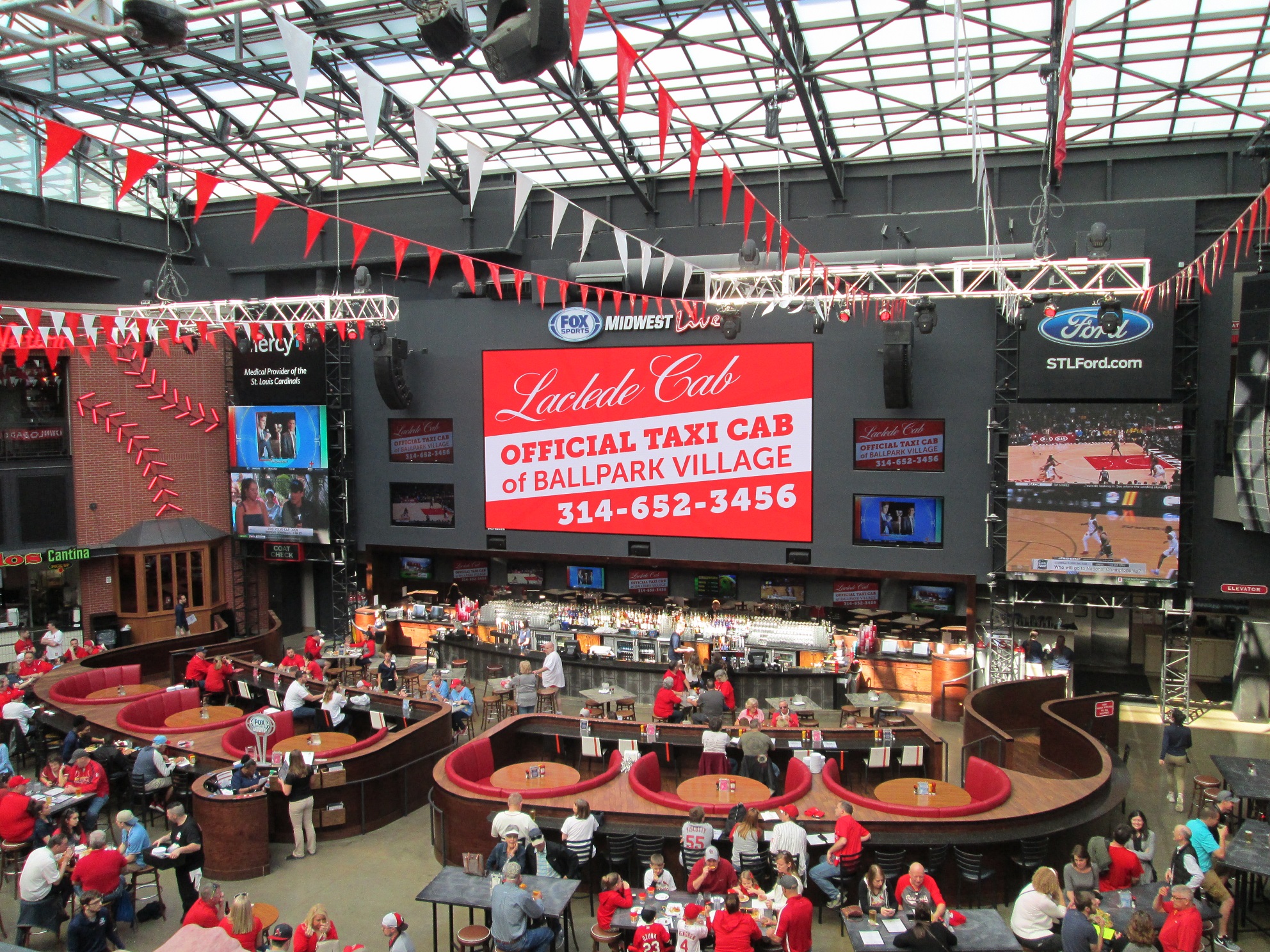 In the Large Restaurant at Ballpark Village