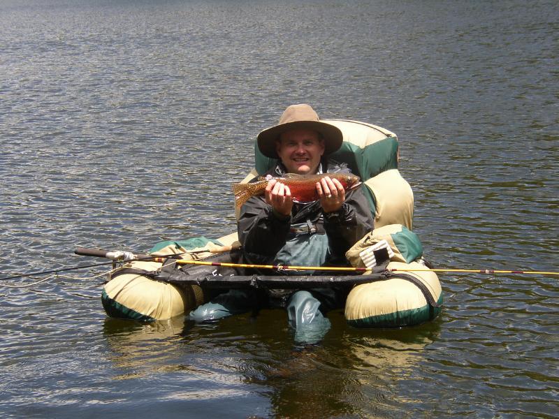 My Friend With A Bright Red Cutthroat Trout