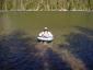 Friend Launching Belly Boat