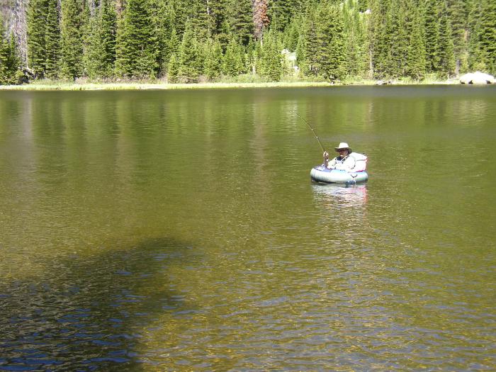 My Friend Catching A Fish