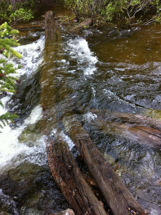 The Wiped-Out Bridge That Crosses The Creek