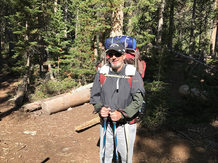 My Brother Is Ready To Hike Down The Hill