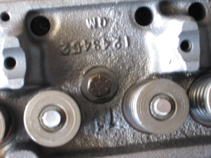 Engine Left Cylinder Head Stamp