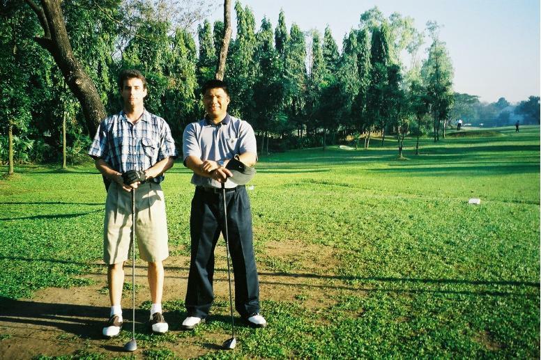 Frederico ("Banji") Ramos And Craig Playing Golf"