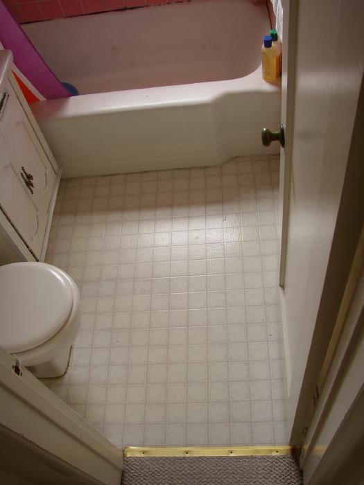 The Original Linoleum In The Hallway Bathroom