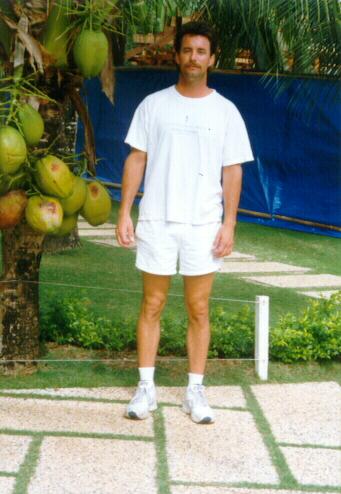 Craig And A Miniature Coconut Tree