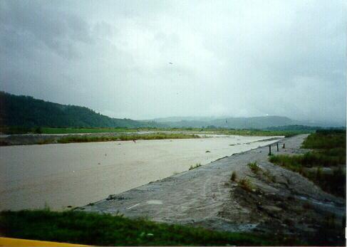 Ash In The River Below Mount Pinatubo