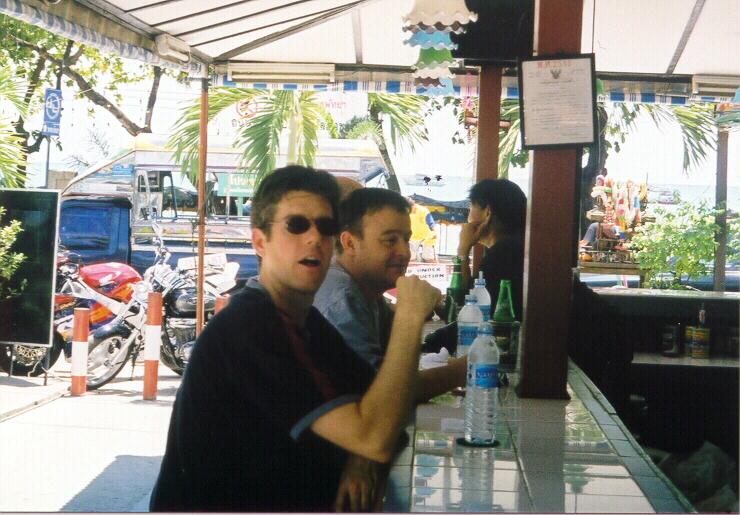 Dave and Mike Hanging Out at a Square Bar (Pattaya)