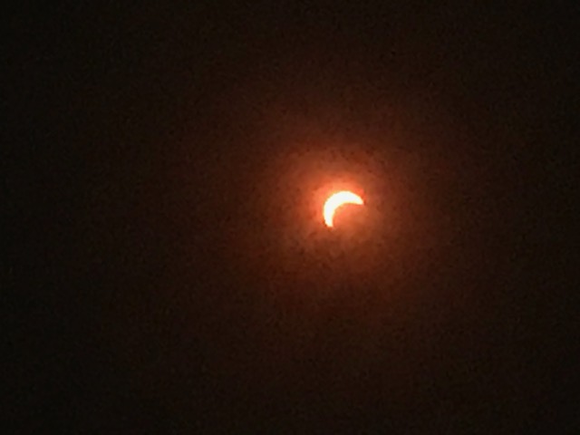 Eclipse Through Solar Glasses - Finish Middle